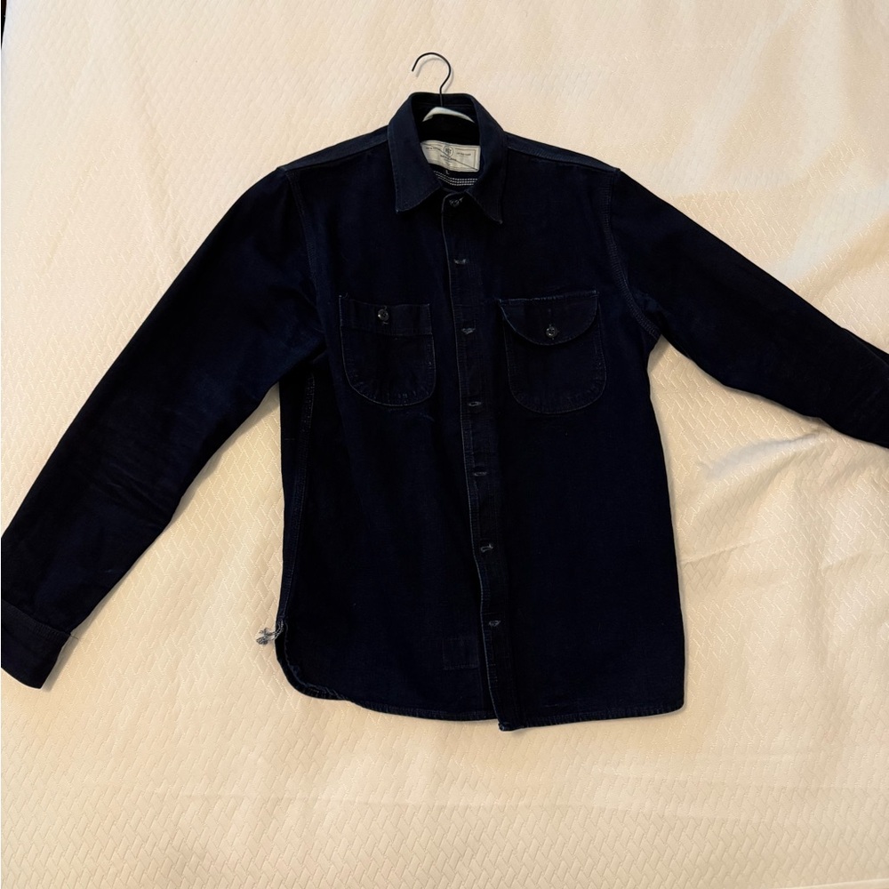 Rogue Territory Dark Navy Long-Sleeve Button-Down Shirt